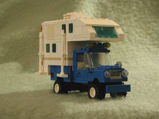Pickup Truck with Camper